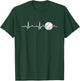 Baseball Player Coach or Team Heartbeat T-Shirt - T-Shirt | Forest