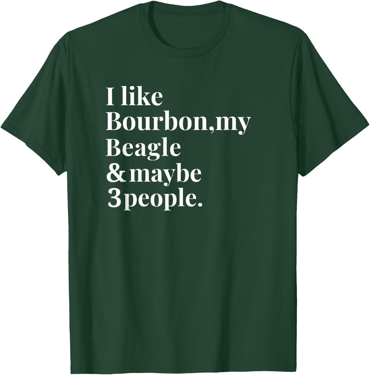 Beagle Funny Dog Owner Bourbon Whiskey Lover Gift Men T-Shirt - T-Shirt | Forest