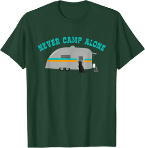 Black Labrador Retriever Gifts Lab Dog RV Trailer Camping T-Shirt - T-Shirt | Forest