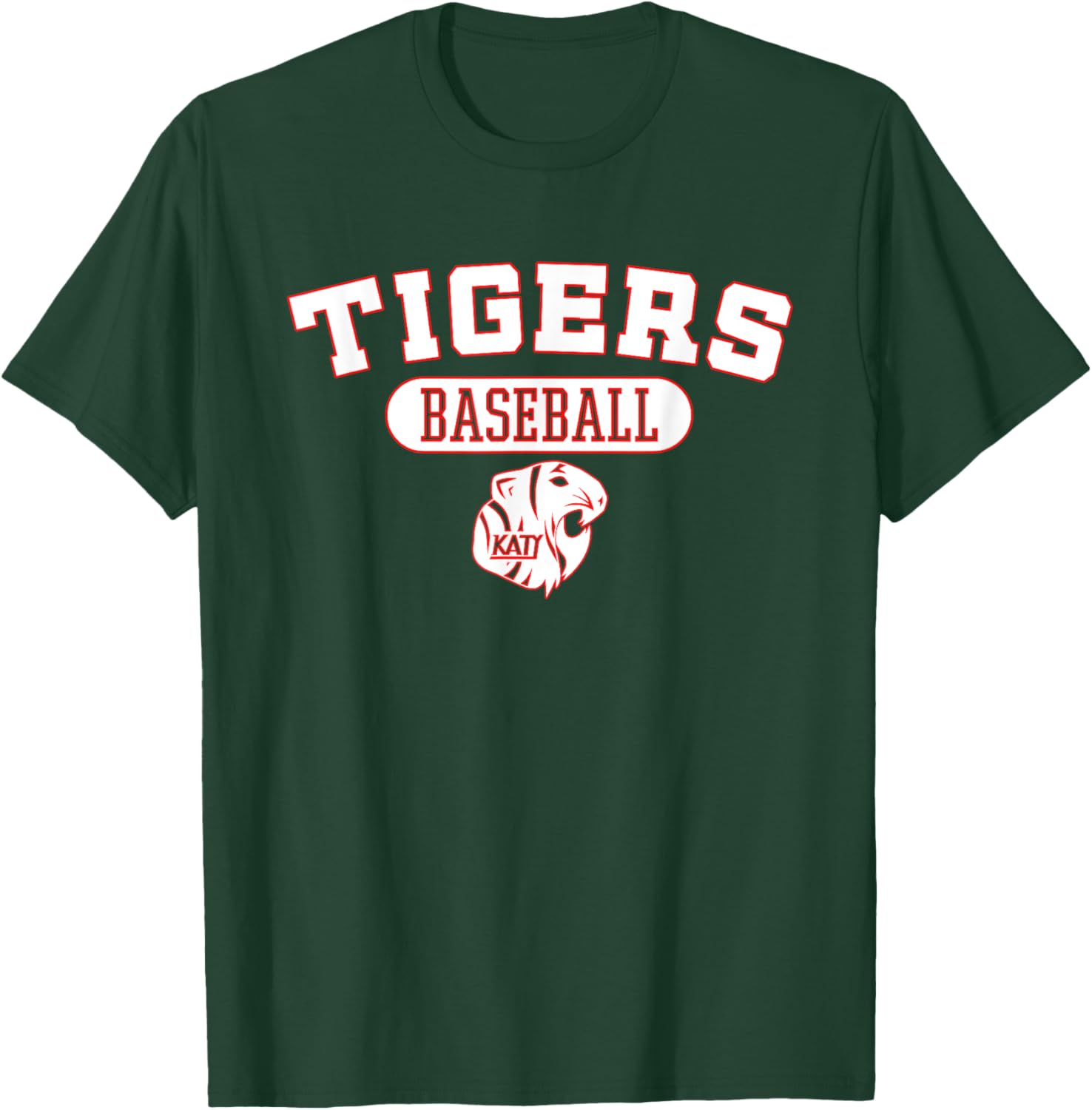 Katy Tigers Baseball T-Shirt - T-Shirt | Forest