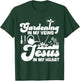 Plant Lover Gardening Jesus Faith Christian Gardening In My T-Shirt - T-Shirt | Forest
