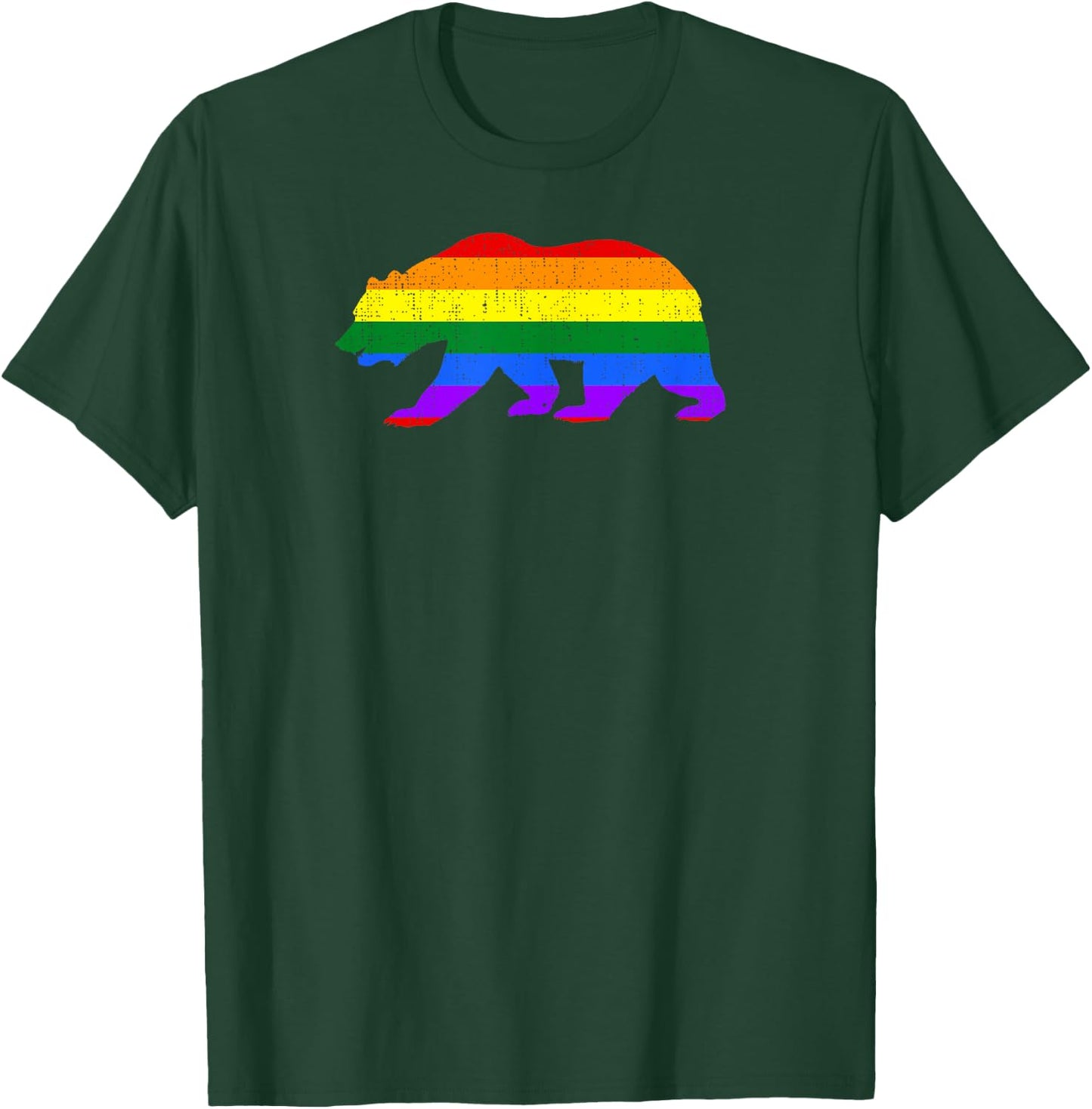 California Bear Rainbow T-Shirt - T-Shirt | Forest