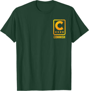 Commish Pocket Area Commissioner Funny Fantasy Football Men T-Shirt - T-Shirt | Forest