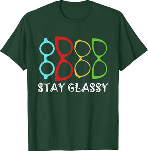 Stay Optician Opticianry Opticians Glassy Eye Glasses T-Shirt - T-Shirt | Forest