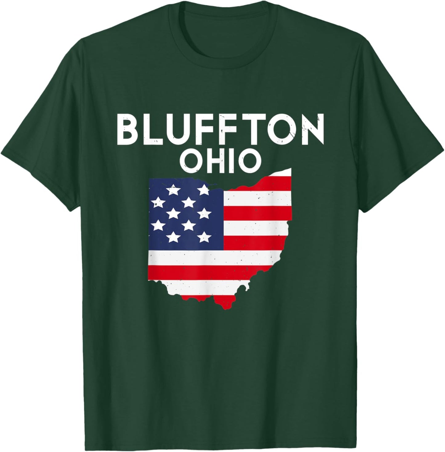Bluffton Ohio USA State America Travel Ohioan T-Shirt - T-Shirt | Forest
