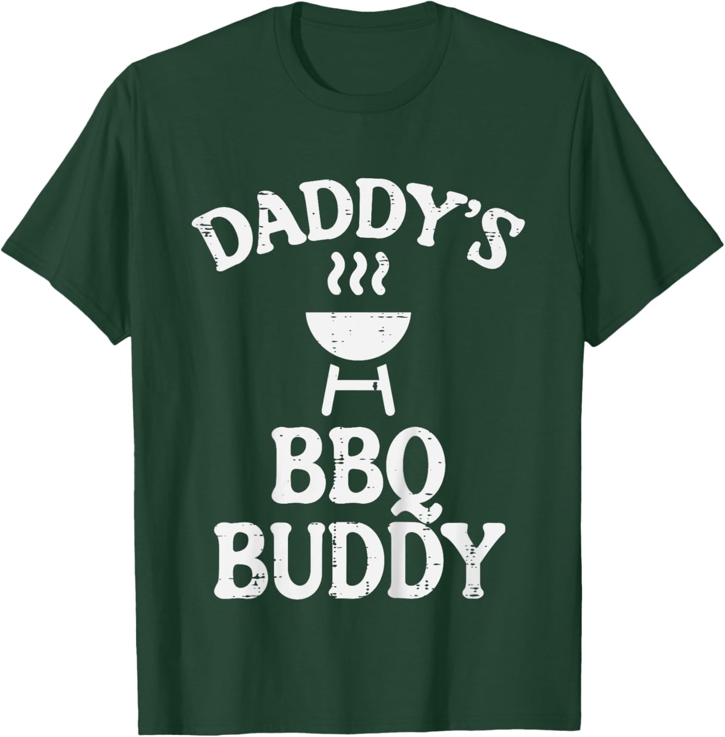 Kids Daddys Bbq Buddy Cute Barbecue Family Match Boys Girls Kids T-Shirt - T-Shirt | Forest