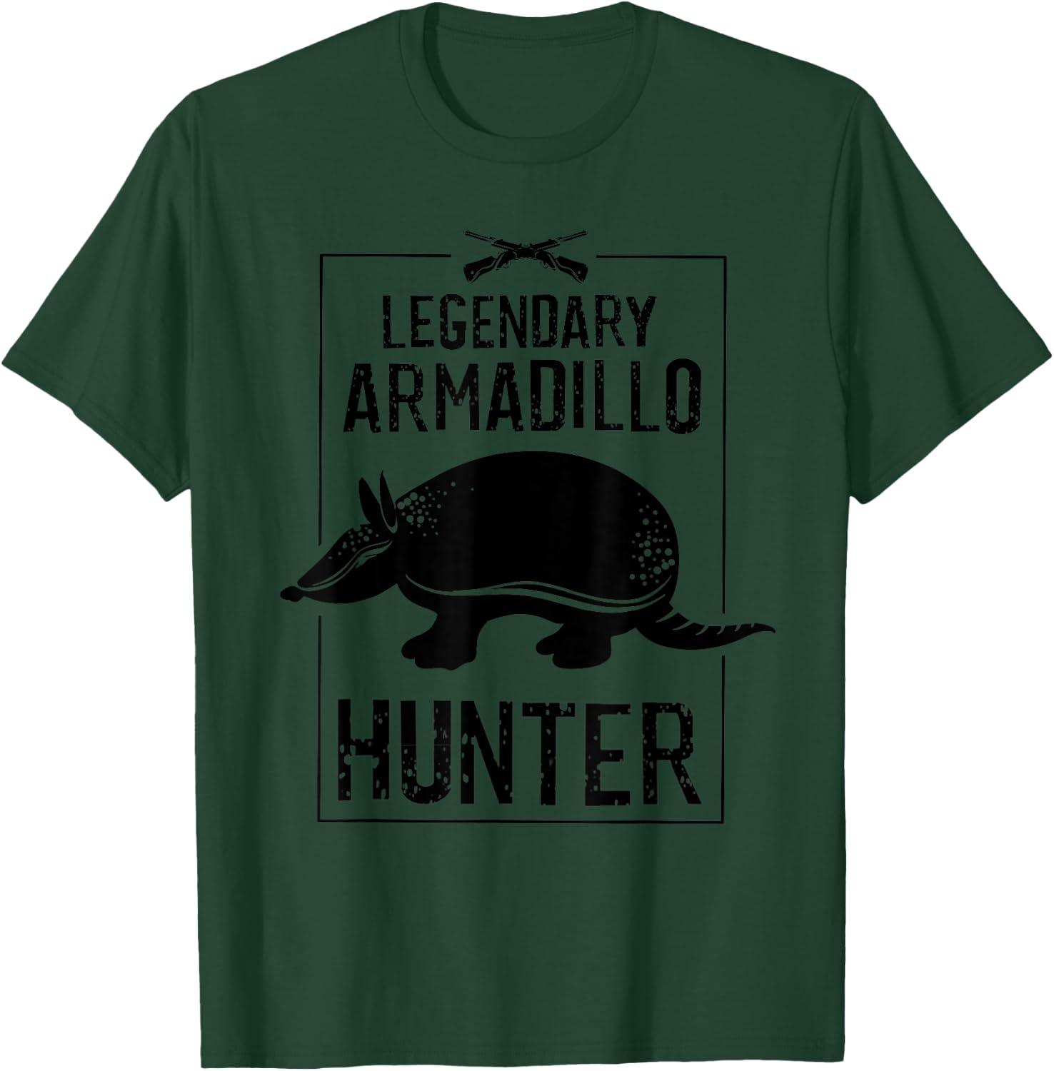 Cool Legendary Armadillo Hunter | Funny Hunting Legend Gift T-Shirt - T-Shirt | Forest