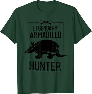 Cool Legendary Armadillo Hunter | Funny Hunting Legend Gift T-Shirt - T-Shirt | Forest