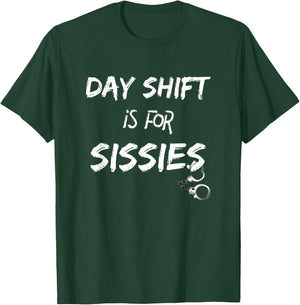 Night Shift Grave Shift Midnight Crew Police Gift T-Shirt - T-Shirt | Forest