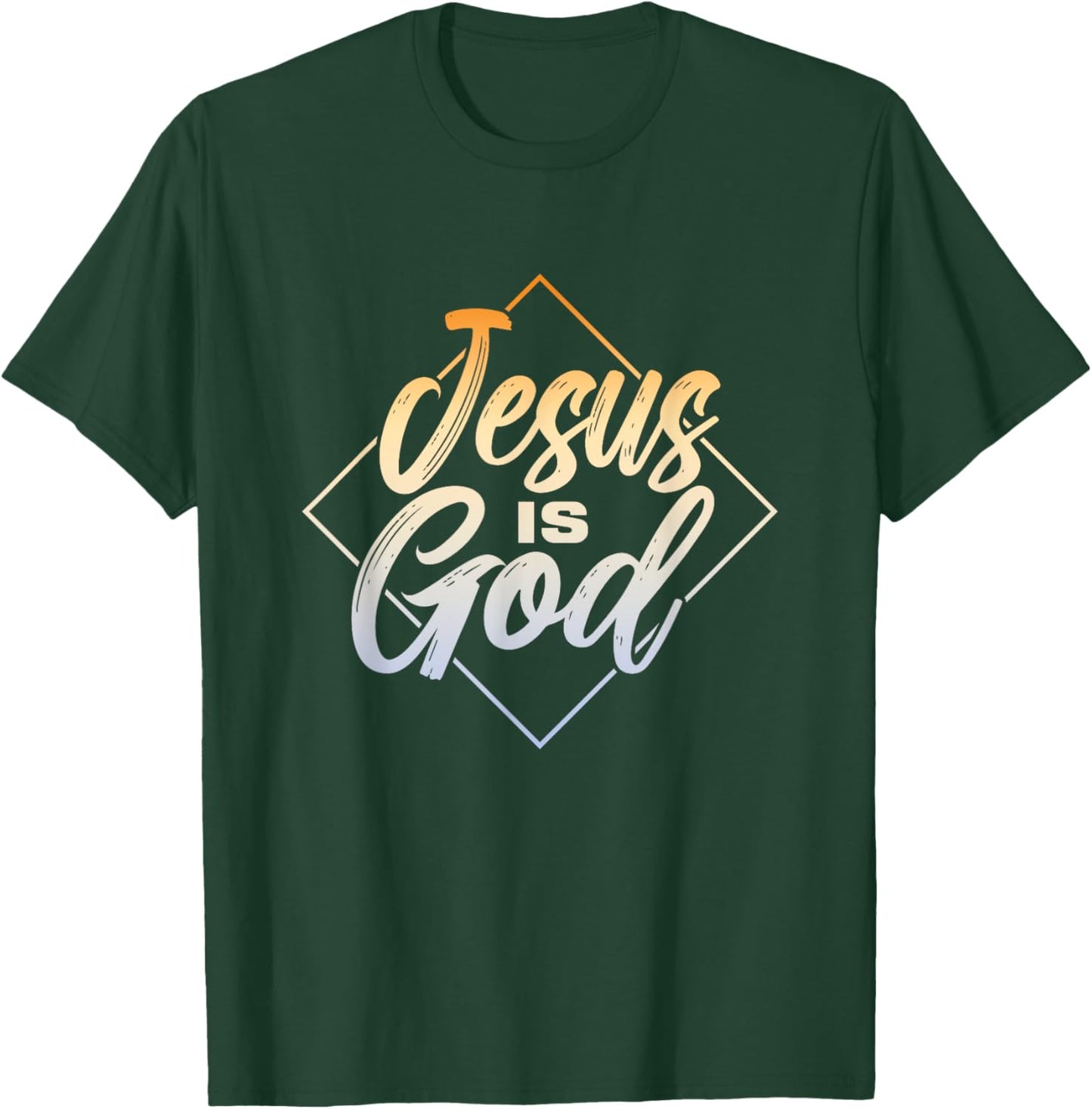 Jesus Is God | Religion Believer Faith | Prayer Church T-Shirt - T-Shirt | Forest