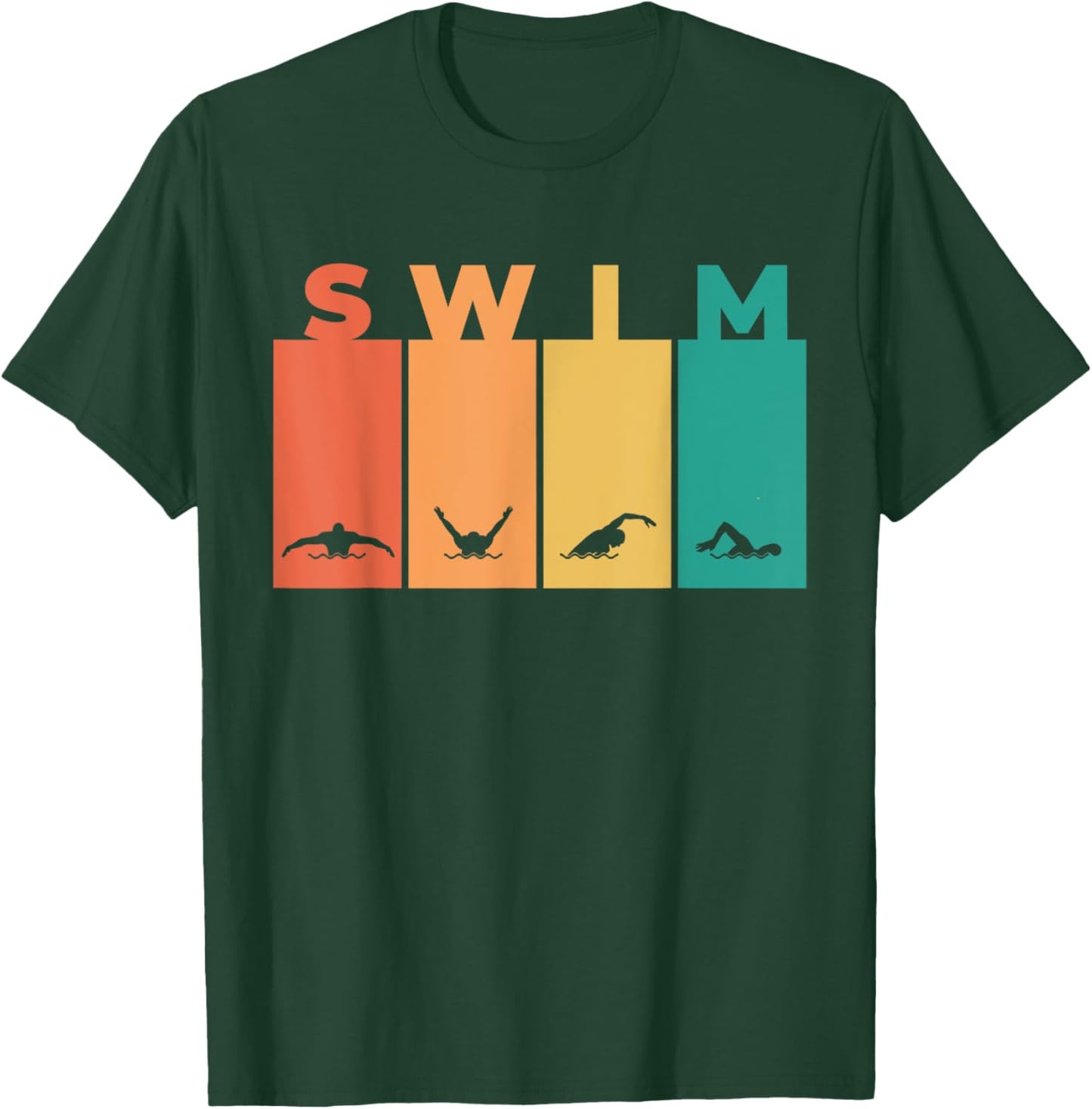 Cool Swimming Women Kids Swimmer Swim Instructor T-Shirt - T-Shirt | Forest
