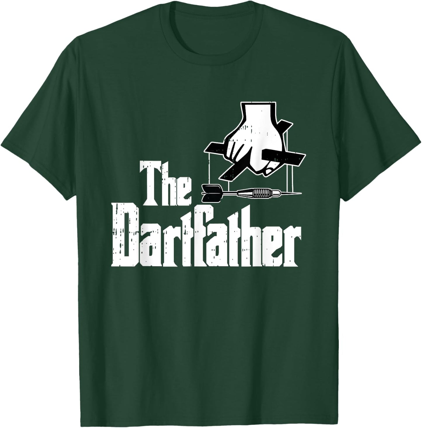 Dartfather Darts Dad Sports Player Daddy Dada Papa Men Gift T-Shirt - T-Shirt | Forest