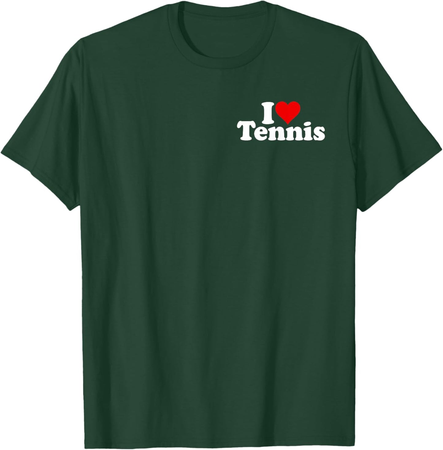 I Love Heart Tennis T-Shirt - T-Shirt | Forest