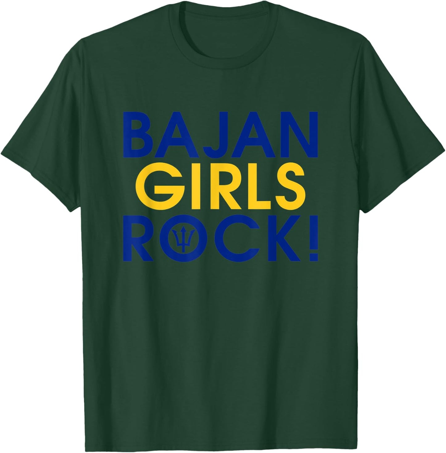 Bajan Girls Rock T-Shirt - T-Shirt | Forest