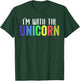Halloween Costume for Parents Daughter I'm With The Unicorn T-Shirt - T-Shirt | Forest