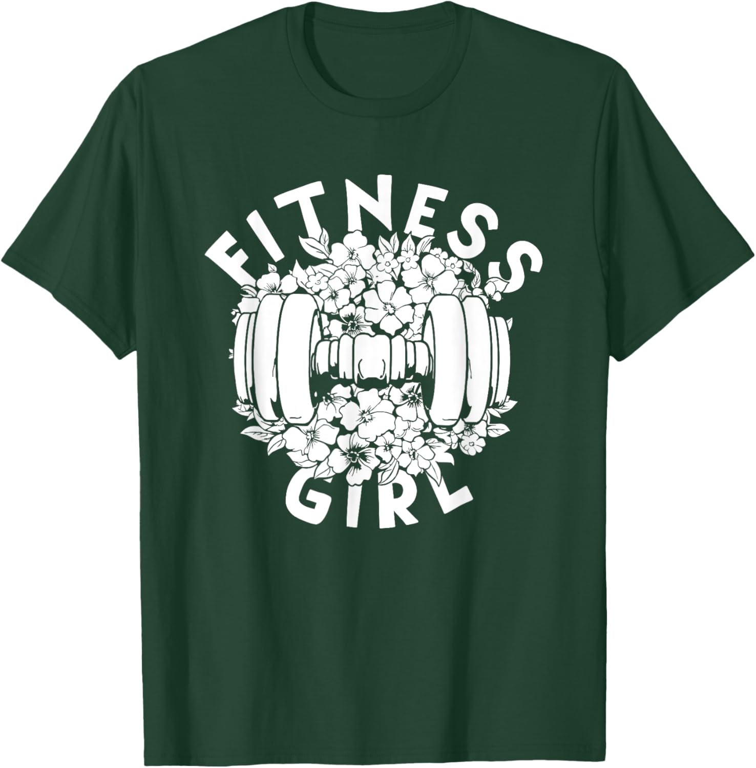 Workout Gym Training - Exercise Fitness Girl T-Shirt - T-Shirt | Forest