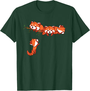 Pocket Series Red Panda Funny Playing Bear Animal Lover Gift T-Shirt - T-Shirt | Forest