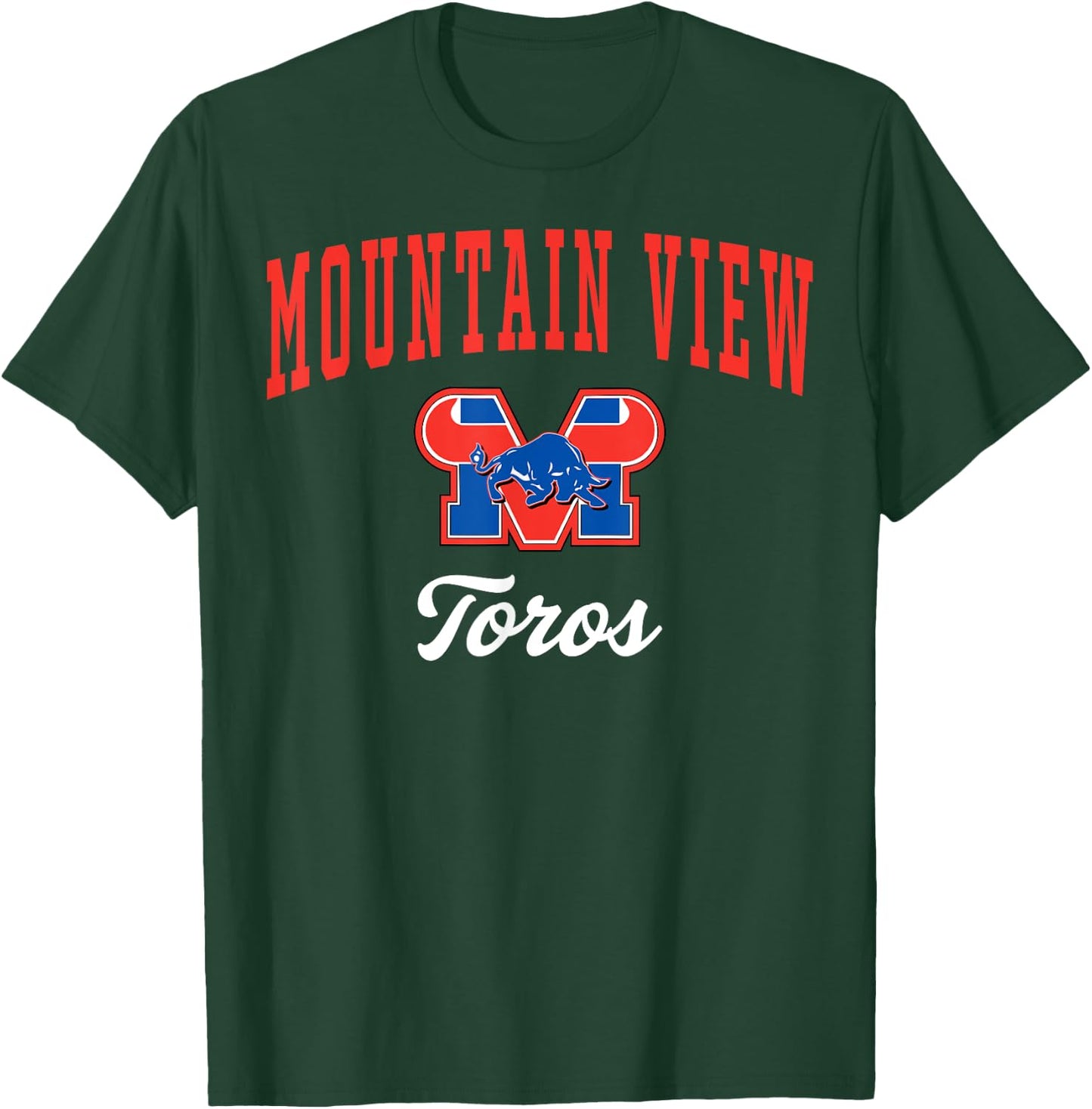 Mountain View High School Toros C3 T-Shirt - T-Shirt | Forest