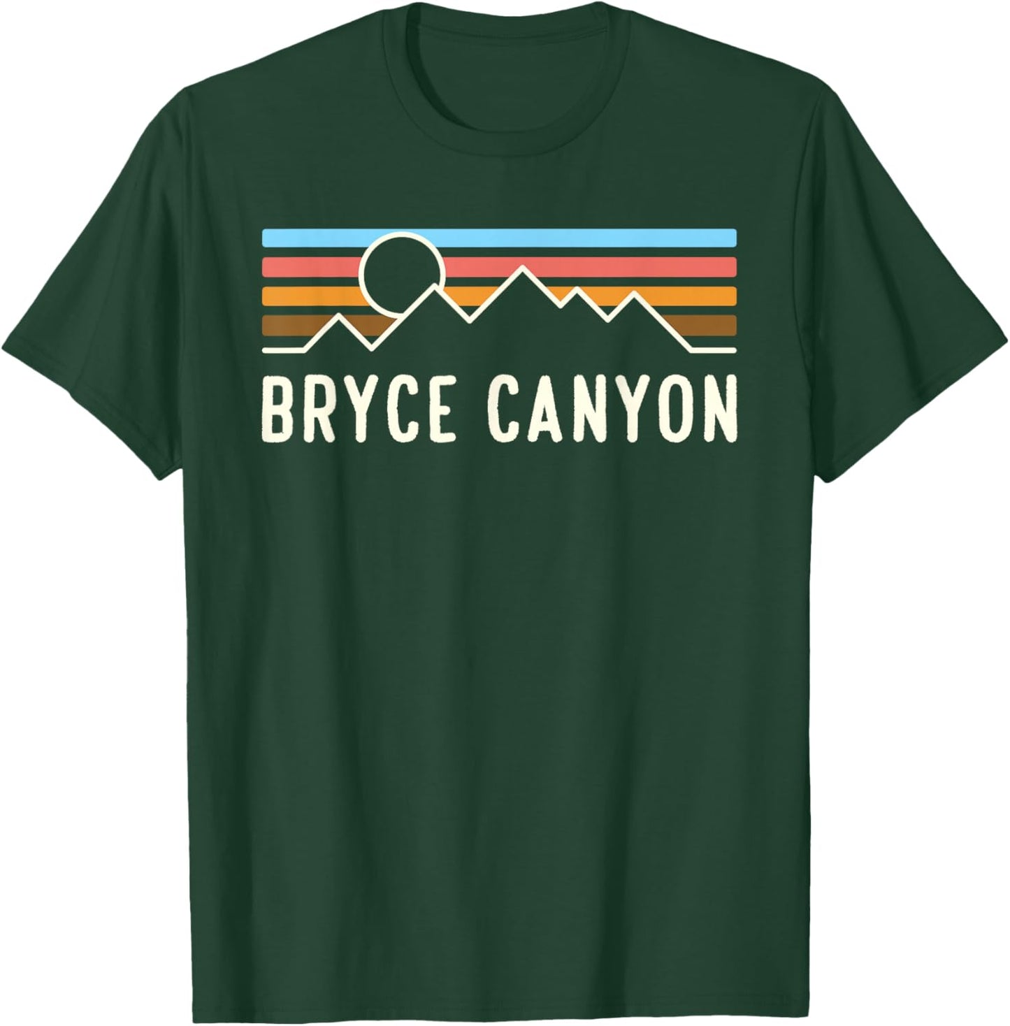 Bryce Canyon National Park Retro Mountain camping souvenir T-Shirt - T-Shirt | Forest