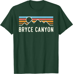 Bryce Canyon National Park Retro Mountain camping souvenir T-Shirt - T-Shirt | Forest