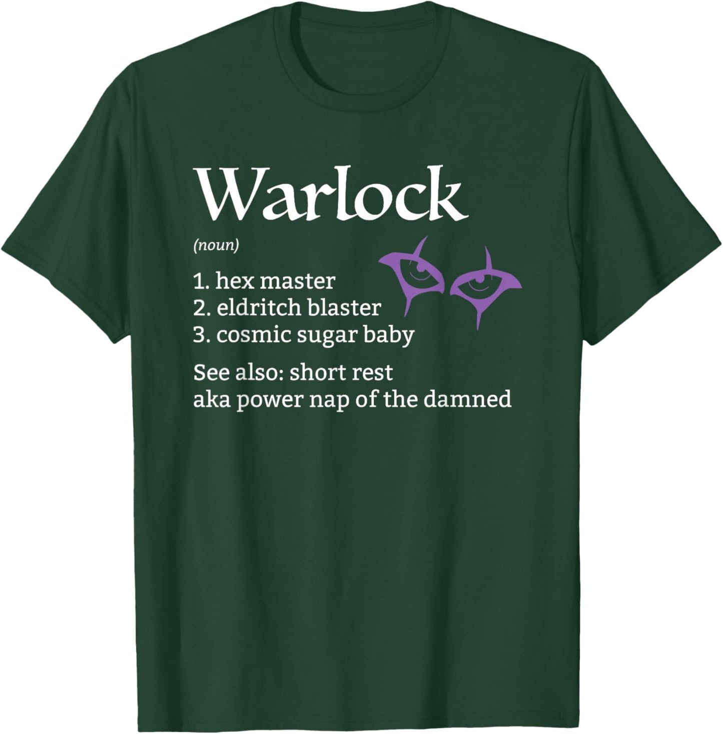 Warlock Class Definition T-Shirt - T-Shirt | Forest