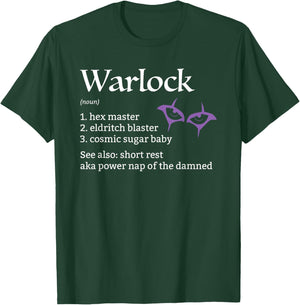 Warlock Class Definition T-Shirt - T-Shirt | Forest