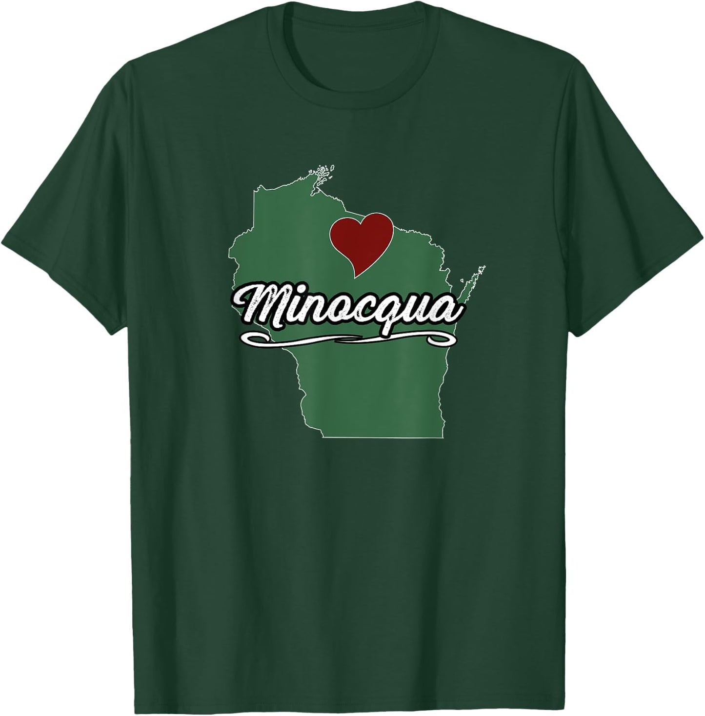 Minocqua - Wisconsin | City - City Souvenir WI US T-Shirt - T-Shirt | Forest