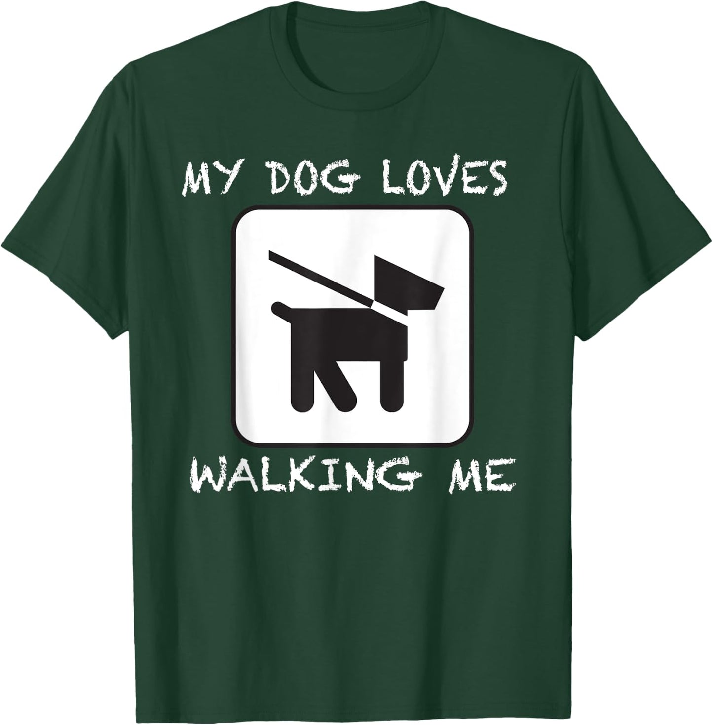 Funny Dog Walker T Shirt Cute Pet Lover Gift Men Women Kids T-Shirt - T-Shirt | Forest