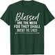 Blessed Are the Meek Christian Beatitudes Bible T-Shirt - T-Shirt | Forest
