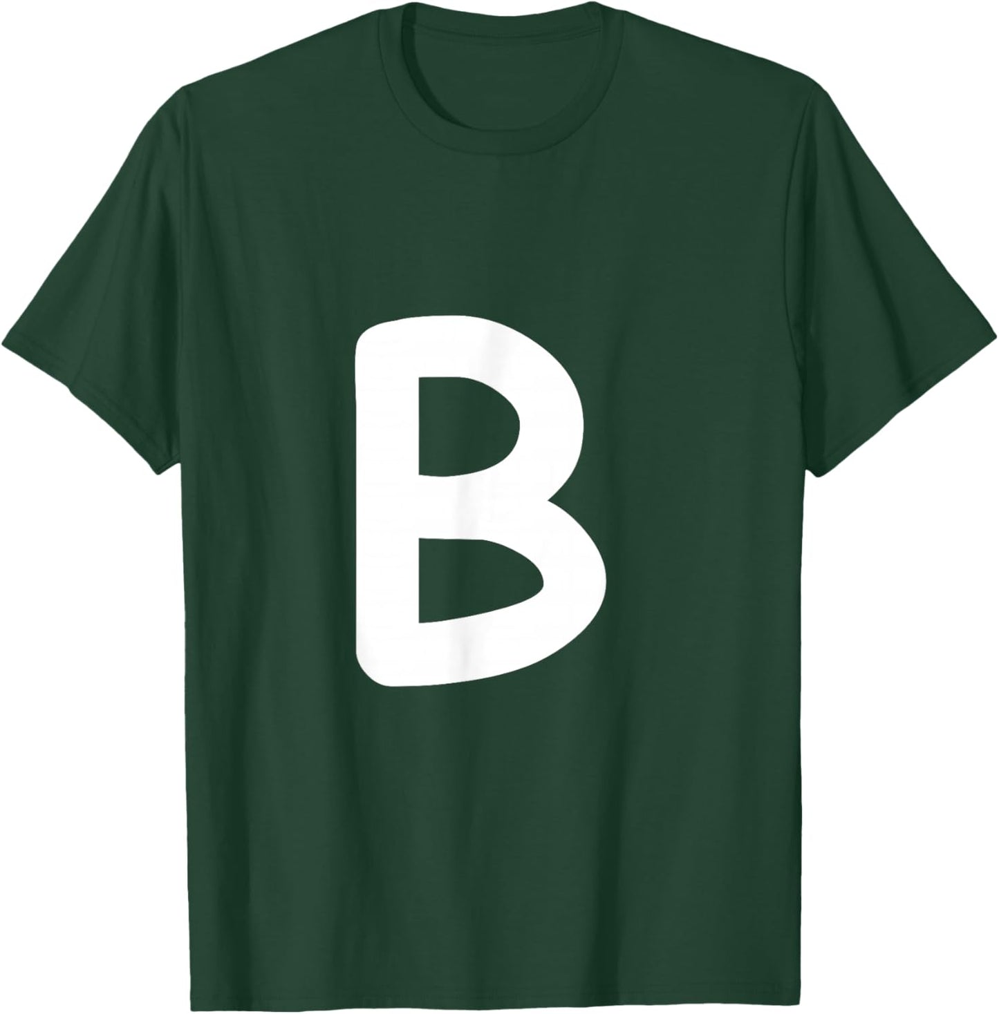 Letter B Capital Alphabet Monogram Initial Comic Sans T-Shirt - T-Shirt | Forest