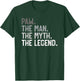 Paw the Man the Myth the Legend Father's Day for Grandpa T-Shirt - T-Shirt | Forest