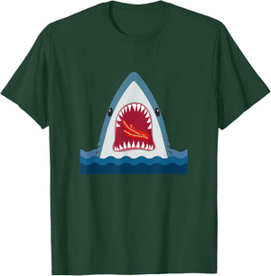 Shark Design Shark Food Bacon Food Lover Gift T-Shirt - T-Shirt | Forest
