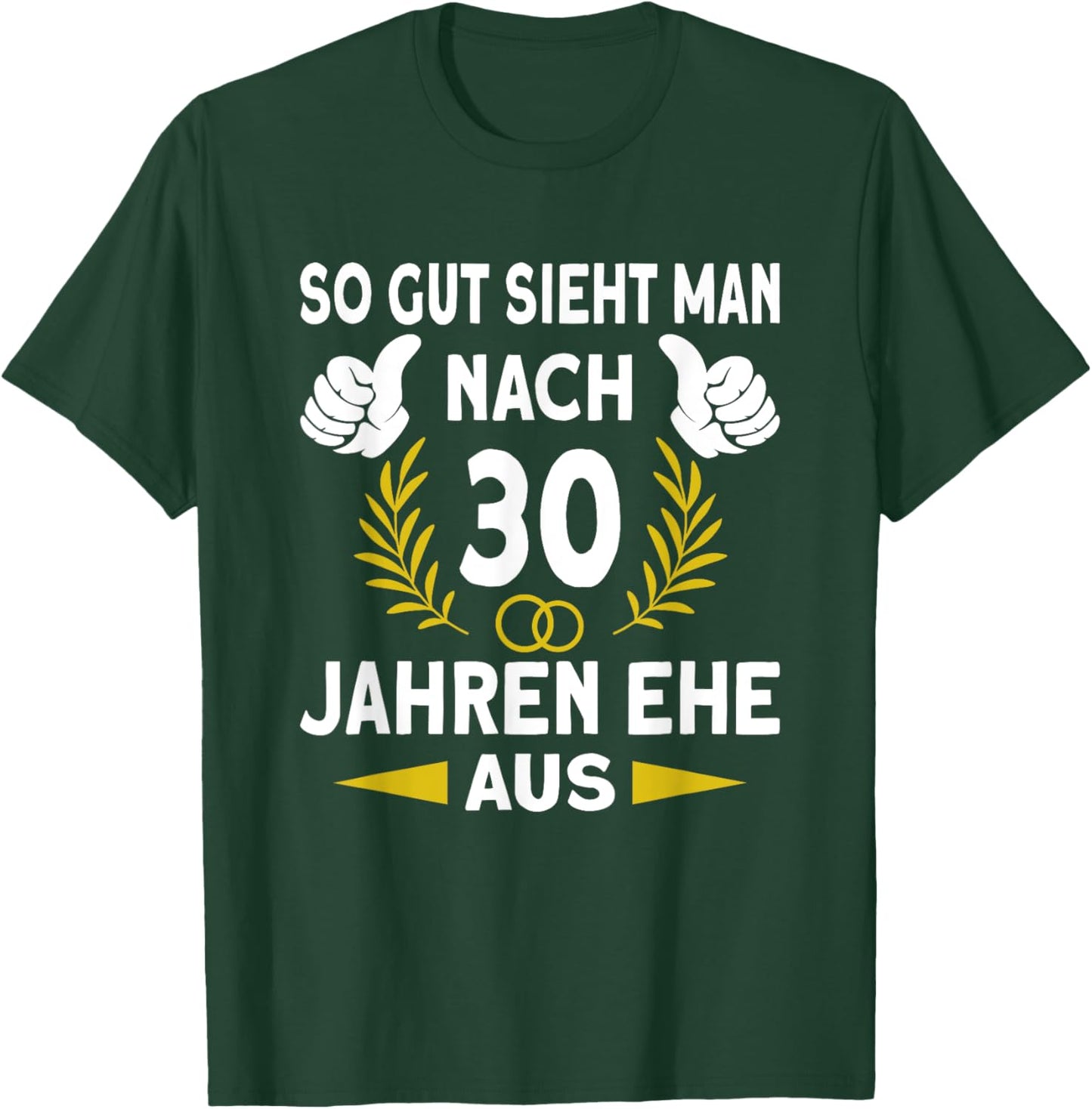 Ehemann Ehefrau 30 Hochzeitstag Perlenhochzeit T-Shirt - T-Shirt | Forest