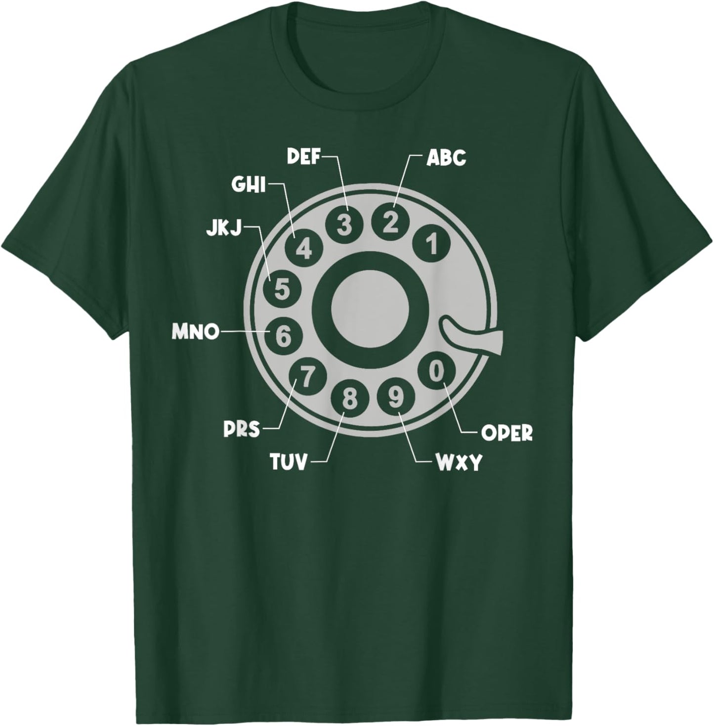 Vintage Retro Rotary Dial Telephone T-Shirt - T-Shirt | Forest