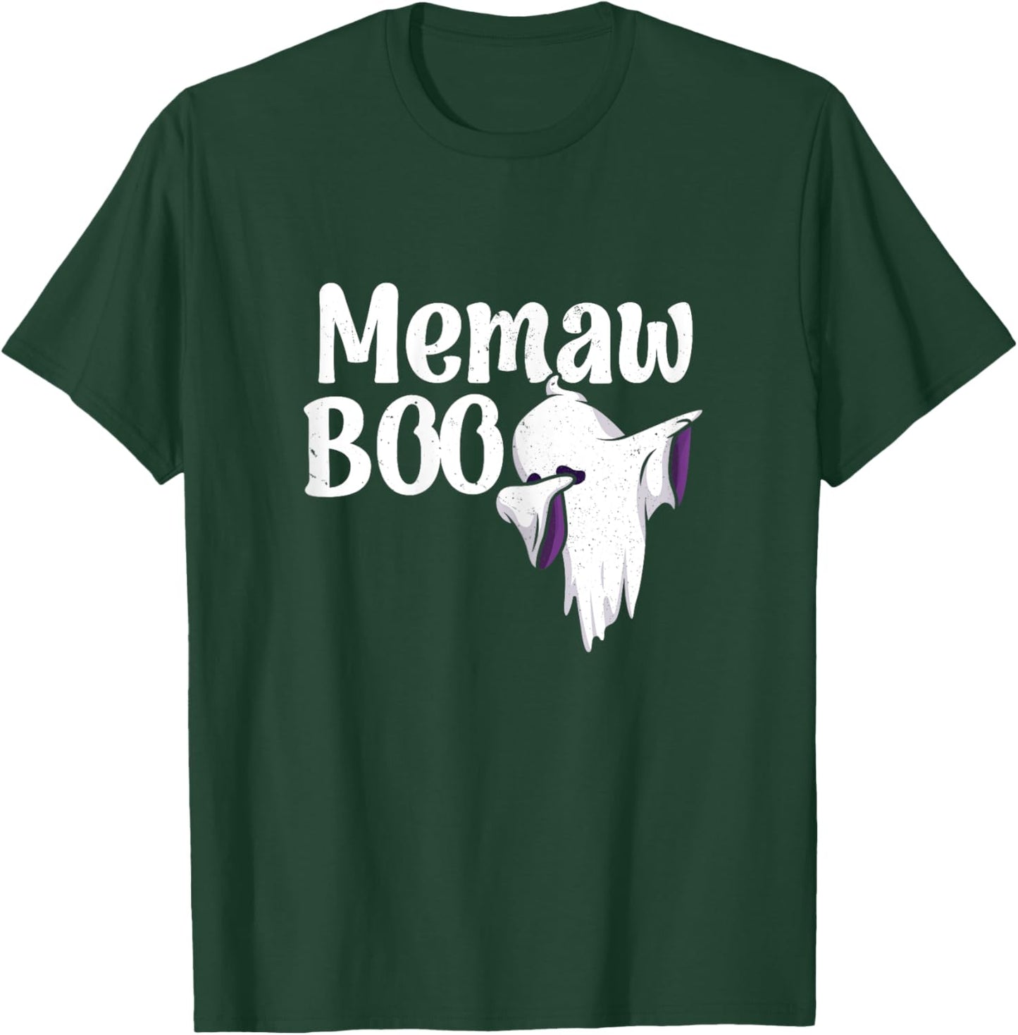 Memaw Boo Halloween Family Matching Spooky Ghost Lovers T-Shirt - T-Shirt | Forest