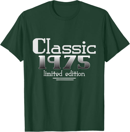 50 Year Old Classic 1975 Vintage 50th Birthday Party Men T-Shirt - T-Shirt | Forest