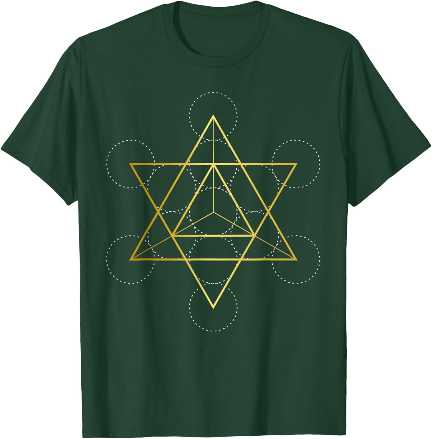 Star Tetrahedron Sacred Geometry Art T-Shirt - T-Shirt | Forest