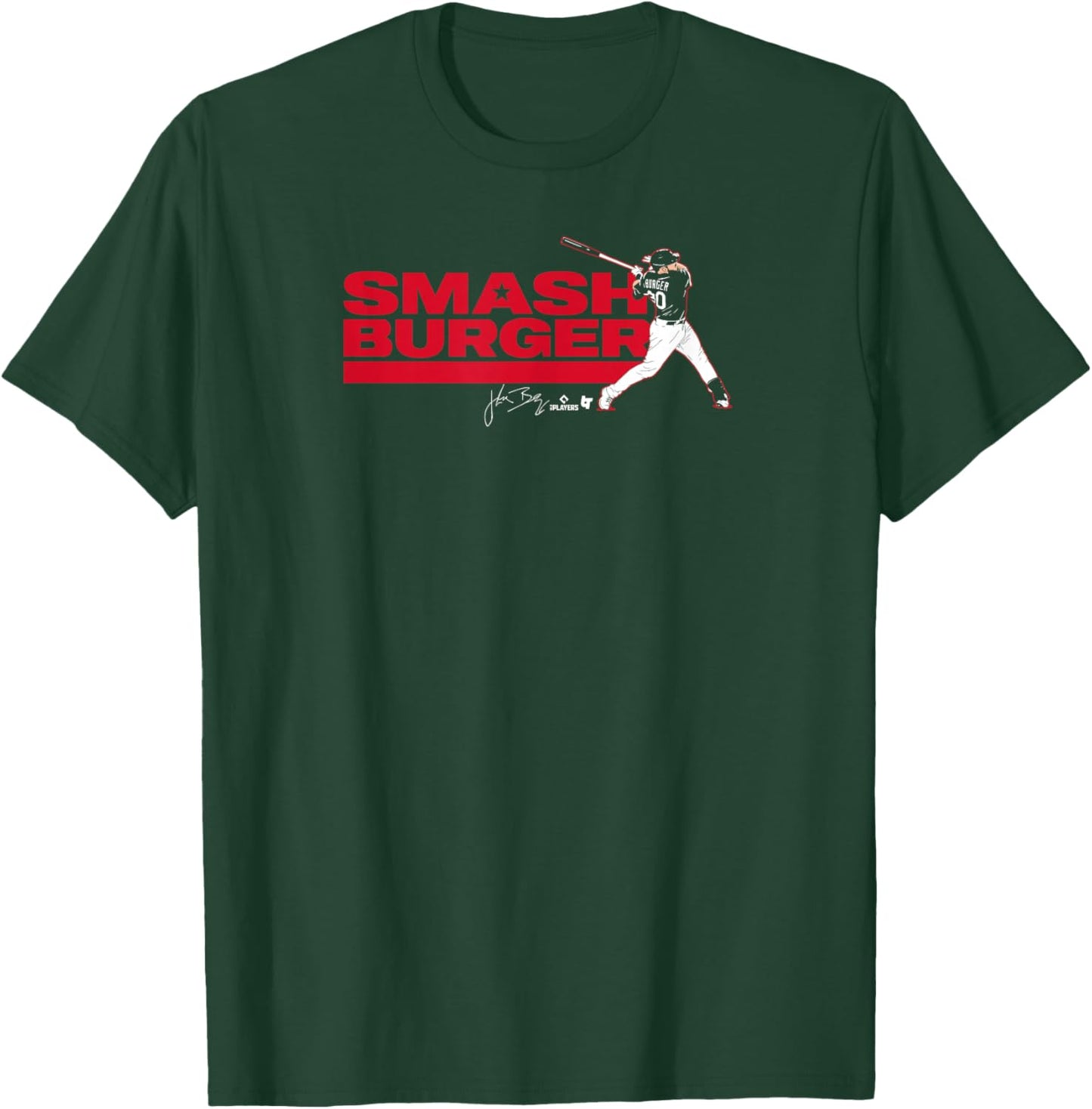 Jake Burger - Smash Burger - Texas Baseball T-Shirt - T-Shirt | Forest