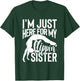 I'm Just Here For My Flippin' Sister Gymnast Brother T-Shirt - T-Shirt | Forest