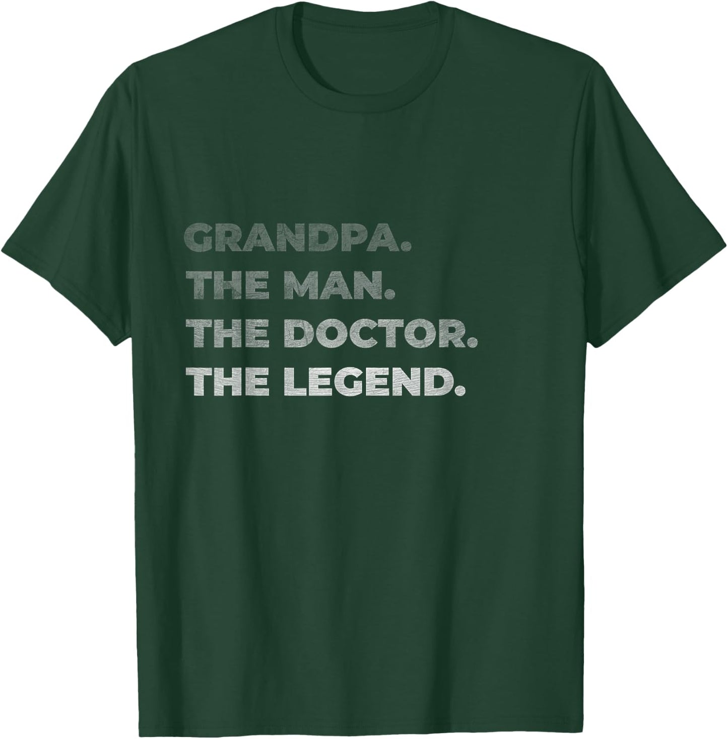 Physician Grandpa The Man Doctor Legend Vintage Gift T-Shirt - T-Shirt | Forest