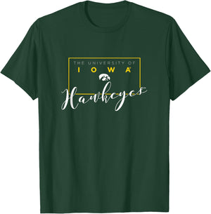 Iowa Hawkeyes | NCAA University of Official Merch | 1702BKNQ T-Shirt - T-Shirt | Forest