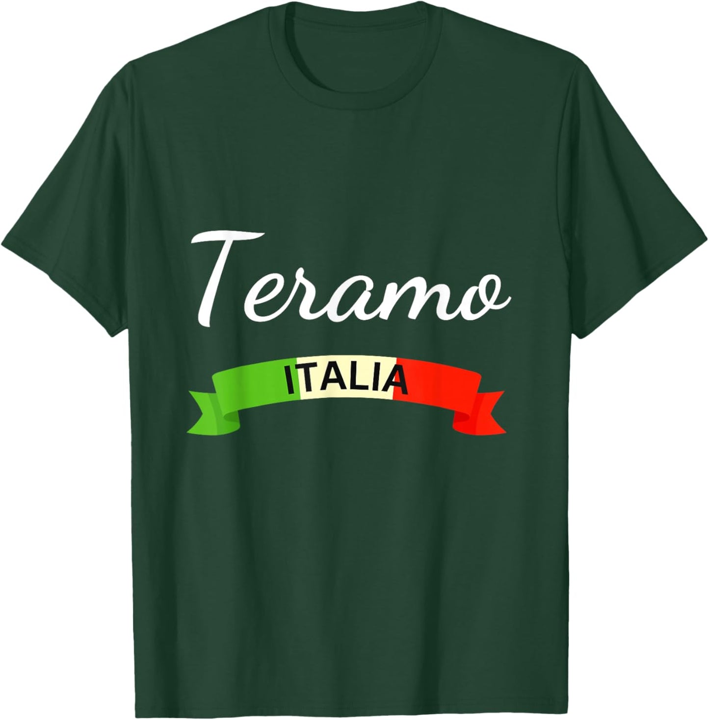 Teramo Italy Flag Italia Souvenir Matching Italian T-Shirt - T-Shirt | Forest