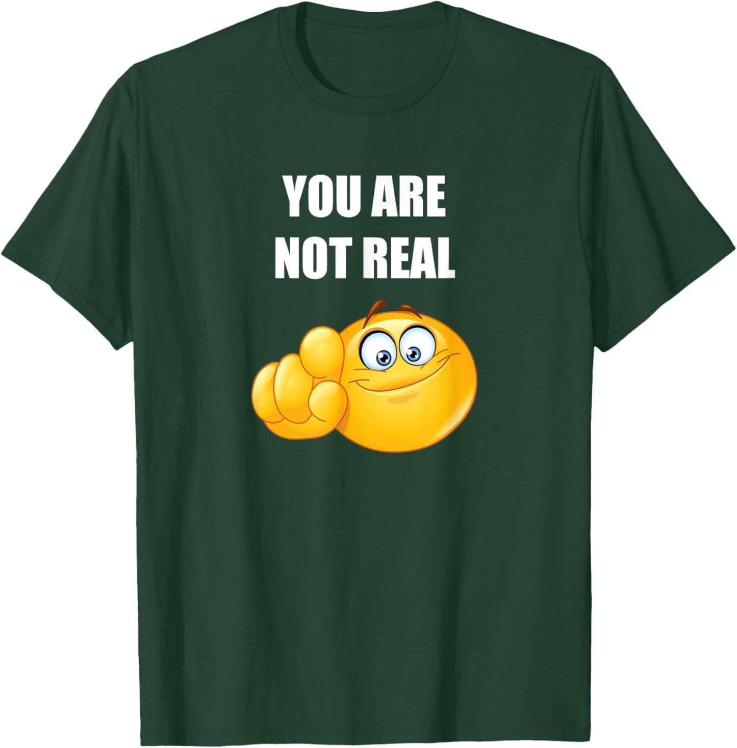You Are Not Real Funny Pointing At You T-Shirt - T-Shirt | Forest