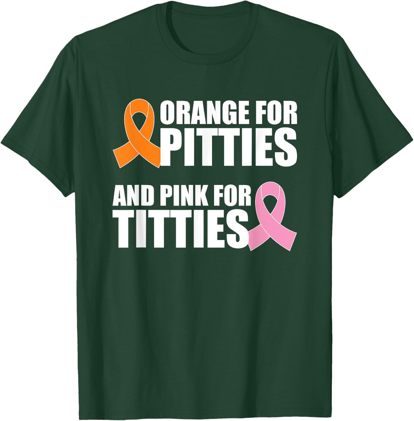 Pit Bull And Breast Cancer Awareness October Pitties Titties T-Shirt - T-Shirt | Forest