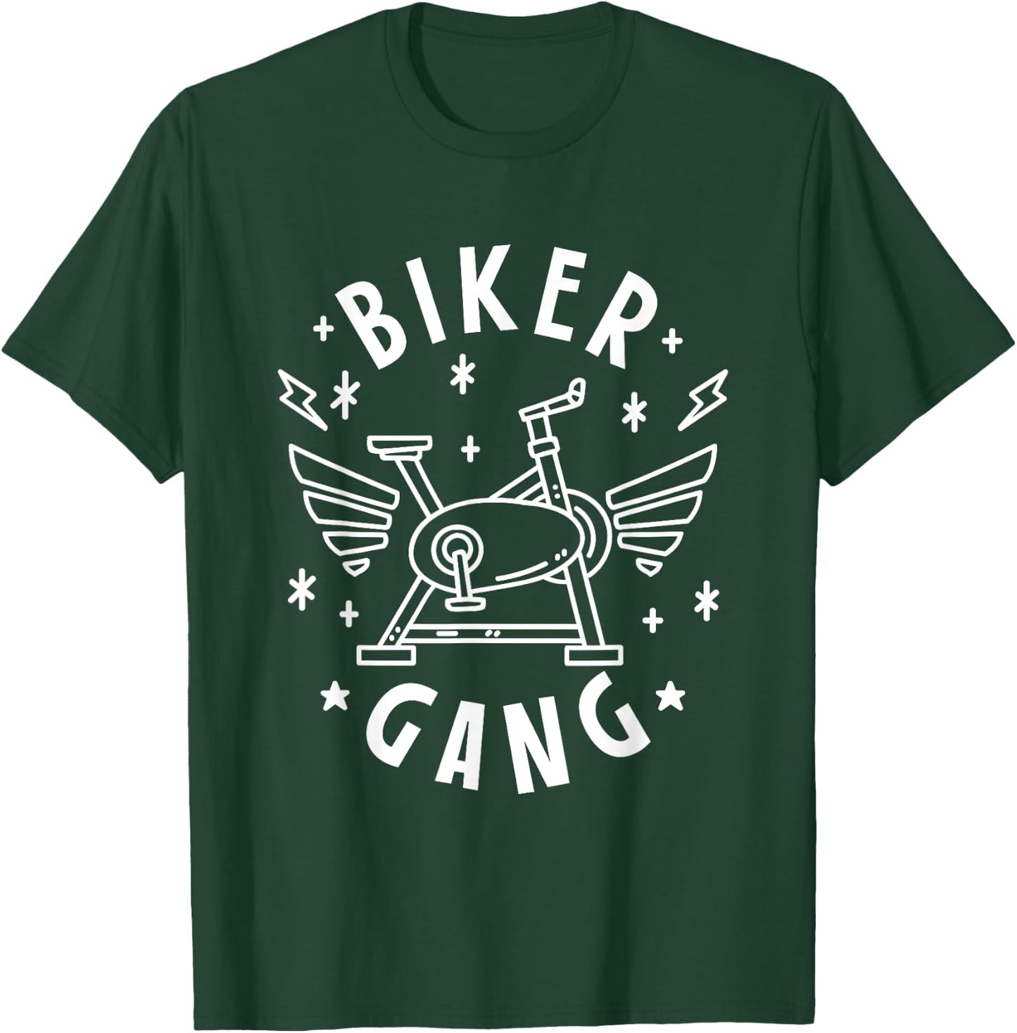 Biker Gang for Spin Class T-Shirt - T-Shirt | Forest
