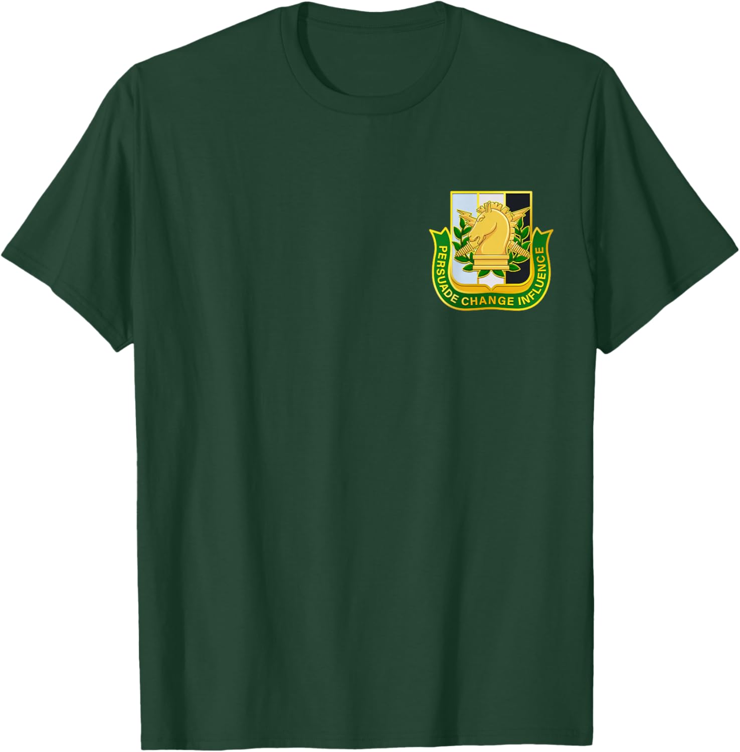 THE SALTY VETERAN Men's -Adults Black Military Psyop T-Shirt - T-Shirt | Forest