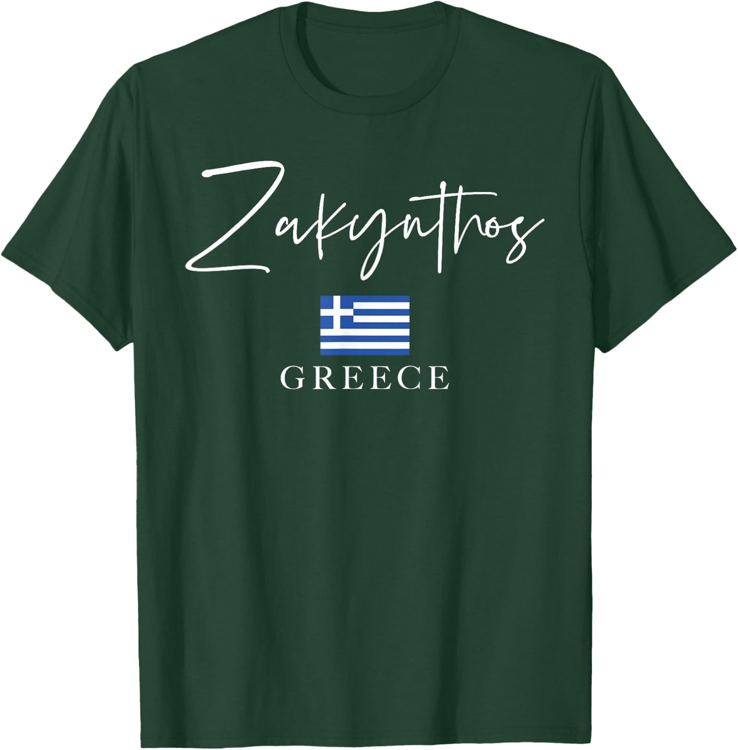 Greece Flag Vacation - Island Zakynthos T-Shirt - T-Shirt | Forest