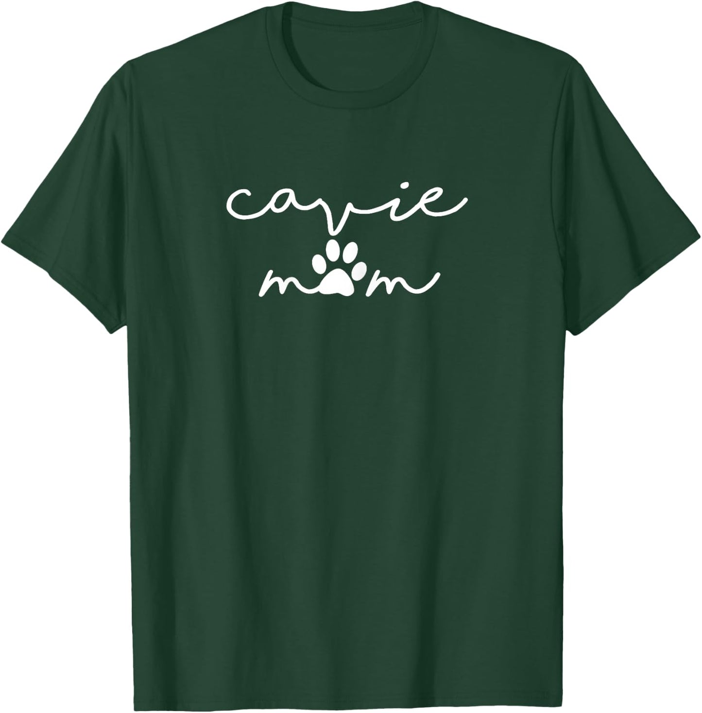 Cavalier King Charles Spaniel Mom Dog Mama Cavie Mom Simple T-Shirt - T-Shirt | Forest