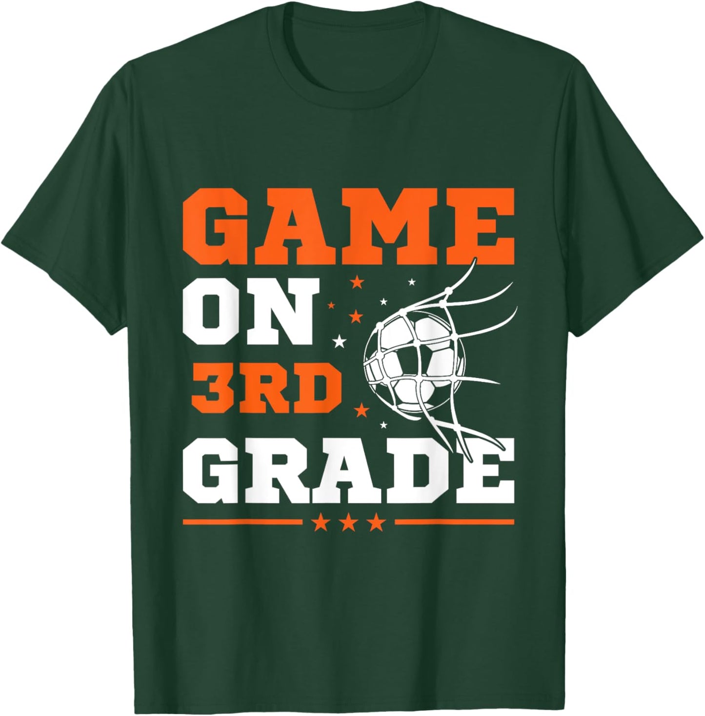 Soccer Game On 3rd Grade Back To School Cute Sports Boys T-Shirt - T-Shirt | Forest