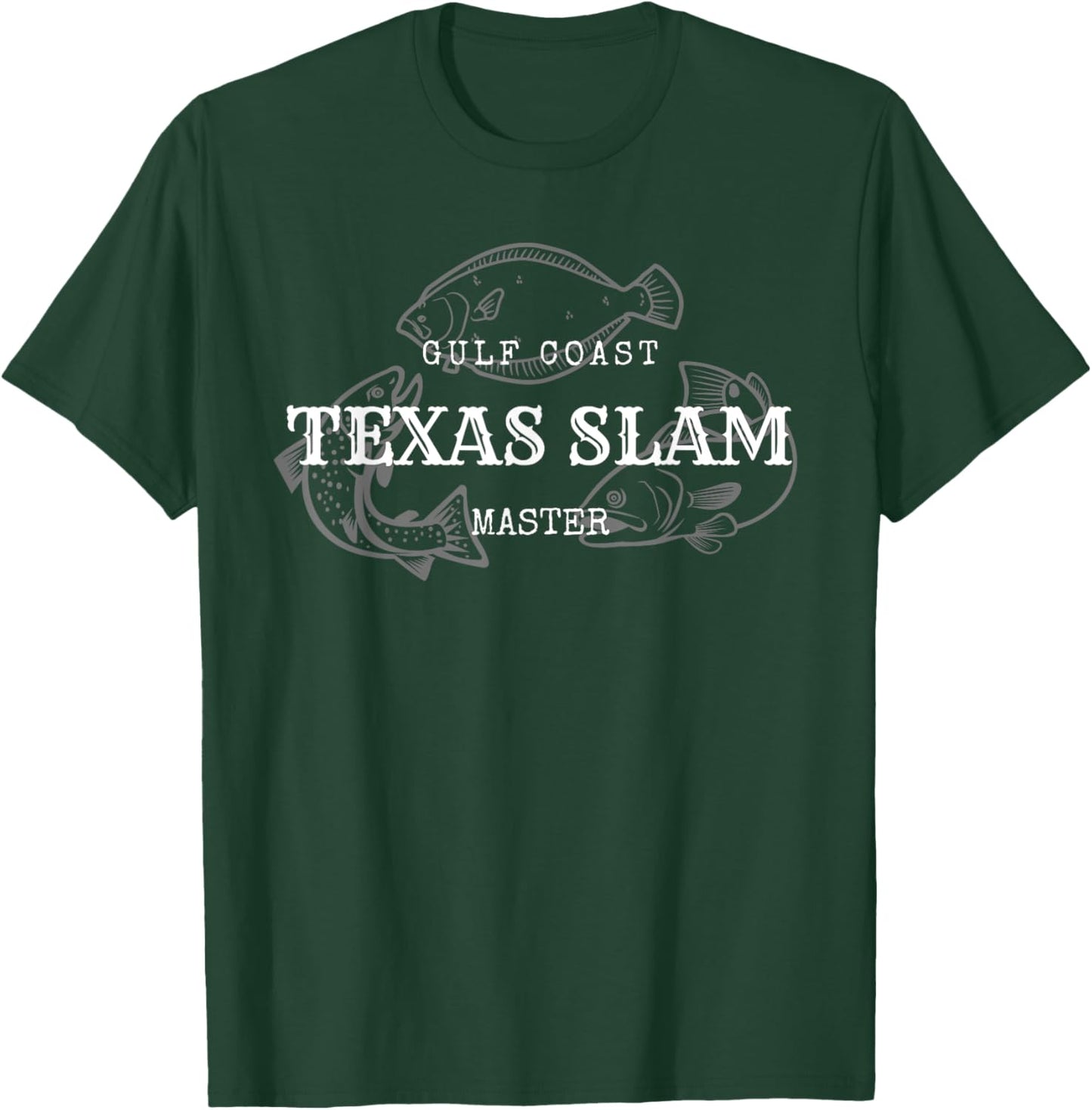 Gulf Coast Texas Grand Slam Fishing Master T-Shirt - T-Shirt | Forest
